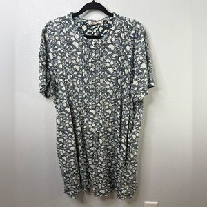 Faherty XL Sleeveless Floral Midi Dress